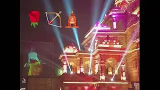 Jai shree ram ayodhya live darshan/lighting video ayodhya temple/lighting show in ayodhya mandir