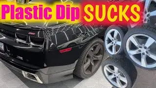 PLASTIC DIP REMOVAL!  2010  CAMARO