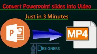 How to Convert PowerPoint slides to Video||ppt to mp4 conversion