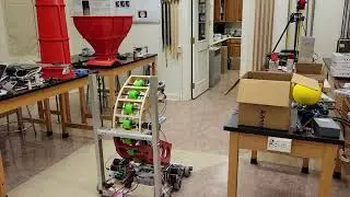 Chute transport mechanism and ball launch for FRC Robot