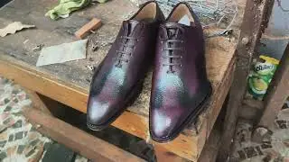 Purple Patina ( Pig Skin Leather)