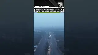 Delhi Pollution: Bird-eye view from Laxmi Nagar shows layer of smog engulfs the national capital