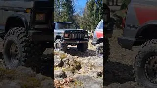 Traxxas Bronco und FMS FCX10 LC80 #Traxxas #trx4 #Bronco #1979 #Ford #Toyota #landcruiser #lc80