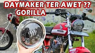 Tes & Review Daymaker Gorilla 5.7 inch ⁉️Lampu LED Terang Awet Biled Motor CB GL RX King Jalur Kabel