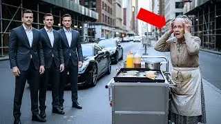 Poor Old Woman Fed Homeless Triplets — Years Later, Three Lamborghinis Stopped At Her Cart