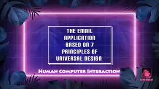 The email application based on 7 principles of universal design