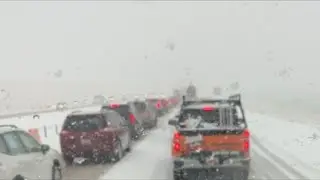Utah snowstorm pile up