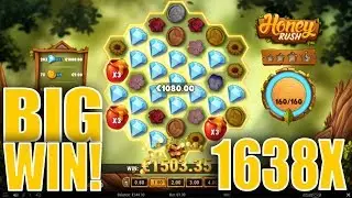 1638X BIG WIN on Honey Rush Slot