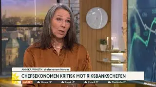 &rdquo;Kan inte vara viktigare att n&aring; inflationsm&aring;let &ndash; &auml;n att undvika k&hellip; | TV4 Nyheterna | TV4 & TV4 Play