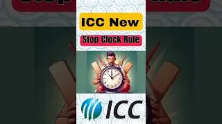 ICC New Rule || Stop Clock Rule #cricket Cricket rule