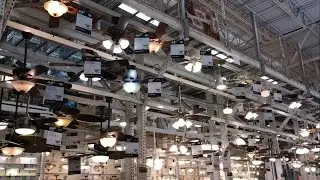 Ceiling Fans on Display at Home Depot (2017) Salem MA