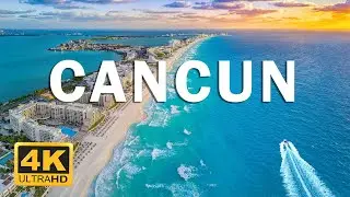 Scenic Relaxation Film With Piano Relaxing Music - Cancun 4K Flying Tour