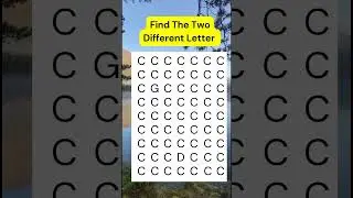 find the difference between odd letter #quiz #odd #numberpuzzle