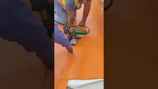 waterproofing joint fixing machine #constructionchannel #constructio #concretecasting