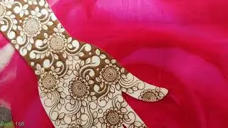 Leaf + circle flower pattern mehndi designs art // new stylish wedding mehndi designs 2025 #mehndi