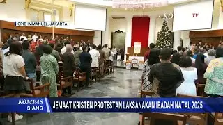 Jemaat Protestan Rayakan Kebaktian Natal dan Umat Katolik Gelar Misa Natal di Gereja Katedral
