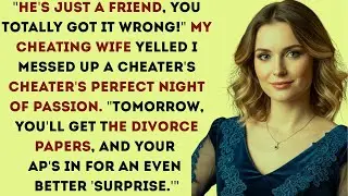 He’s just a friend, you totally got it wrong! my cheating wife yelled. I messed up a cheater’s
