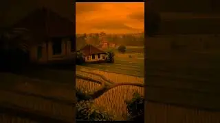 pemandangan nostalgia sore hari di kampung tahun 2000#nostalgia #sunset #nostalgiajamandulu #vibes