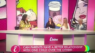 The Glam Reaper talking family on the Elaine Show