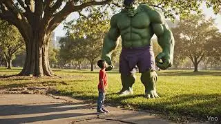 Little Boy Meets Green Hulk 😲 | Action Cartoon for Kids