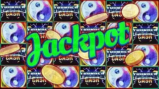 FIRST SPIN BONUS! JACKPOT HANDPAY | Red Fortune High Limit Slot Machine | Thunder Cash