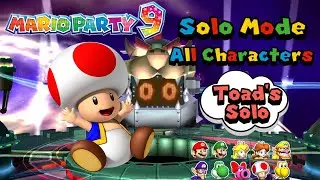 Mario Party 9 - Solo Mode - All Characters Playthrough - Part 10 Toad's Mini Stars Run Finale