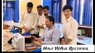 Half wave Rectifier circuit Practical || Using diode ||
