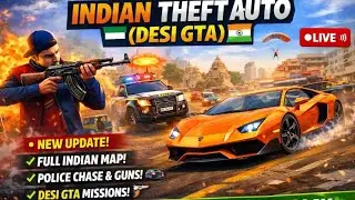 🔥 Indian Theft Auto (Desi GTA) LIVE Gameplay | Android Open World Game | Hindi 🚓 🔥 #live #short