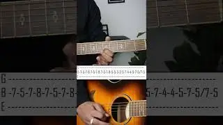 Karz Theme Guitar Lesson | Guitar Tabs | #guitar #rishikapoor #guitartutorial