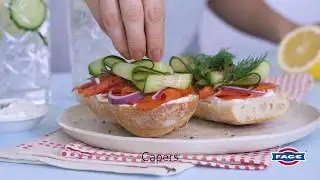 Smoked Salmon Tartines with Lemon-Dill Yogurt Spread Recipe