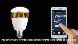 Wonderful smart bulb- with lighting control, speaker, clock alarming fuction and so on