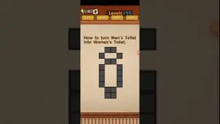 Super Brain Level 155 How to turn men's toilet into women's toilet walkthrough