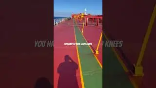 RUNNING ON SHIPS (real ships.. Not cruise lines) #running #ship #workout #beginners just sharing