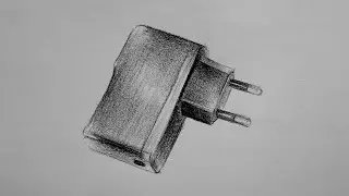 Pencil Sketch Mobile Charger