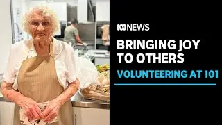 Volunteer shares not-so-secret advice for happiness at 101-years-old | ABC News
