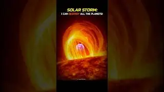 Solar Storm vs Planet's Reaction 💀☠️ #Shorts #Sun #SolarStorm #Planet #Space #Astronomy