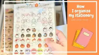 How I organize my stationery; stationery collection/desk tour!