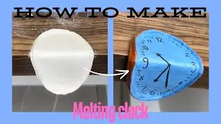 Salvador Dali inspired clay clock | DIY clay art | Rel&oacute;gio derretido DE DAL&Iacute;