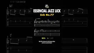 77th Jazz Guitar Lick You Need to Practice #JazzGuitar #GuitarLick #jazzsolo