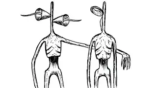 How to draw Siren Head attacking Light Head