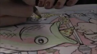 Relaxing Colouring Time Lapse: p4a livestream 2016