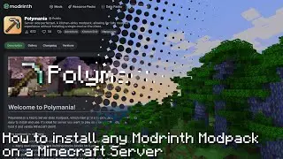 How to install any Modrinth Modpack on a Minecraft Server