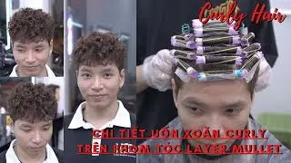 Kinh Nghiệm Và 1 Số Lưu Ý Khi Uốn Xoăn Curly Trên Chất Tóc Khô Sơ | Curly Hair | TUẤN BARBER SHARING