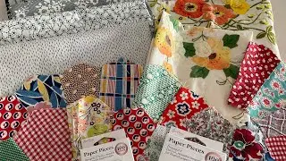 Part 2 My Vintage Dresden Plate Quilt Adventures 2026  #dresdenplateblocks #vintagetextiles 