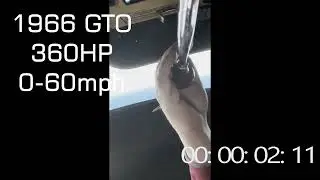 1966 GTO Runs 0-60 in 5 Seconds