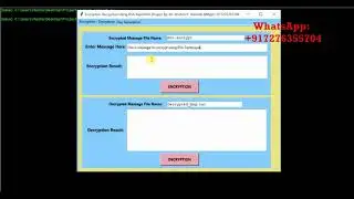 Message Encryption and Decryption Using RSA Algorithm
