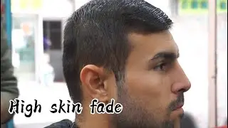 High akin fade || side crewcut || PongsTV