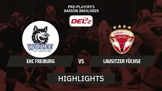 DEL2: EHC Freiburg vs. Lausitzer F&uuml;chse I Highlights - Pre-Playoffs | SDTV Eishockey