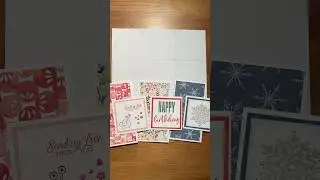 Double Z Fold Card  - so quick and easy! #cardmakingtechniques #cardmaking #handmadecards #stampinup