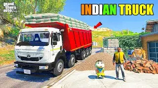 Franklin & Shinchan Buy Indian TATA Tipper Truck And Start Transport Business in GTA 5